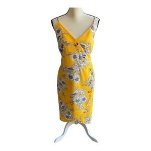 NWOT-LOVE J-YELLOW FLORAL DRESS-SIZE 2X